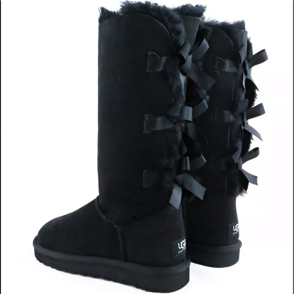 UGG Shoes - Ugg Bailey Bow Tall Black 7